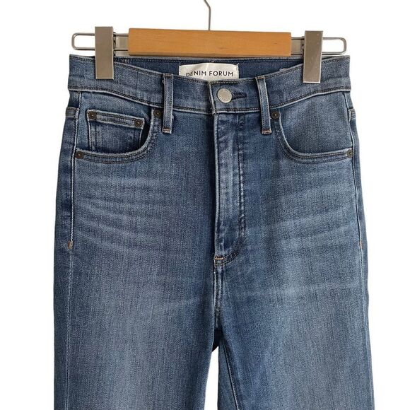Denim Forum The Lola High Rise Skinny Medium Wash Jean Size 26 - Picture 3 of 8